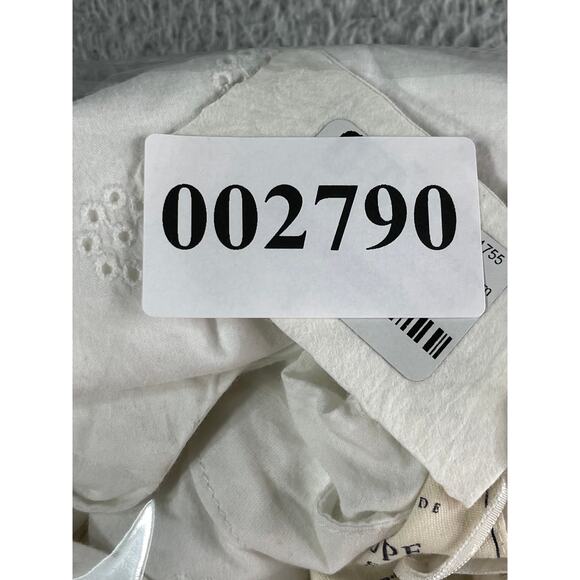 Hope & Henry Dress Women 8 White Boho Cottagecore Eyelet Lace Sleeveless NWT - Picture 8 of 8